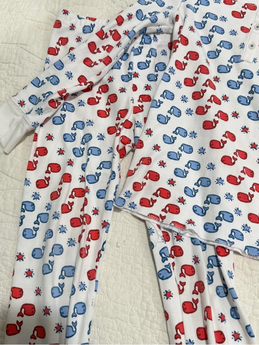 ROBERTA ROLLER RABBIT Unisex Little Kids Multicolor Moby Star PJ Set 6 Years